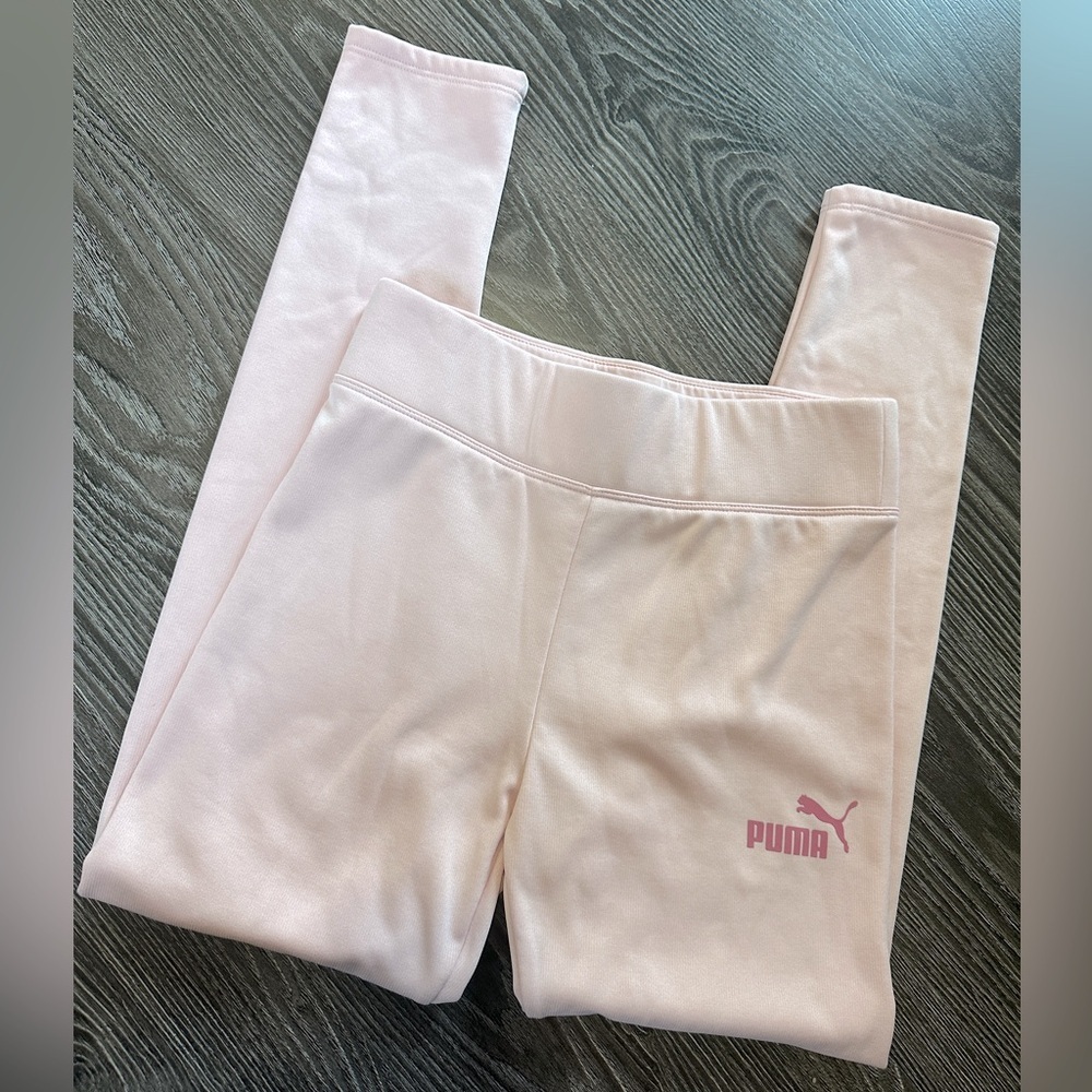 Puma girls sz XL, 14-16, pink leggings, fuzzy, thicker, great cond